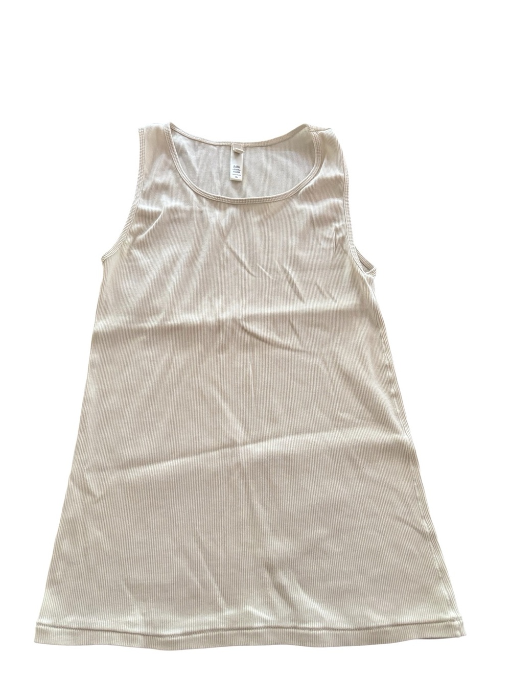 Skims cotton ribbed tank top size XL